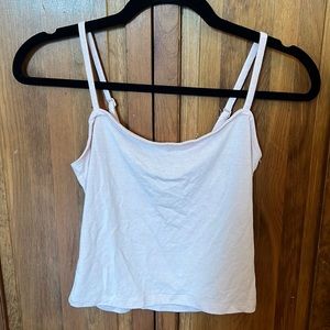 Light Pink Cami Tank Top - Soft and Versatile, Size Small